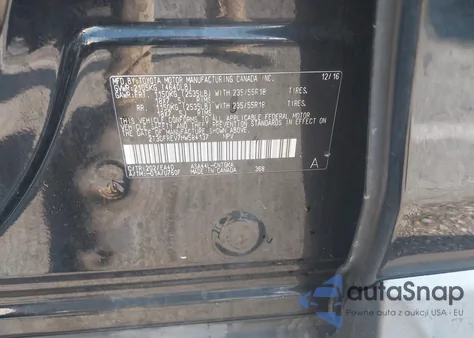 2017 Toyota Rav4 Limited z USA, uszkodzony, nr VIN 2T3DFREV7HW584137